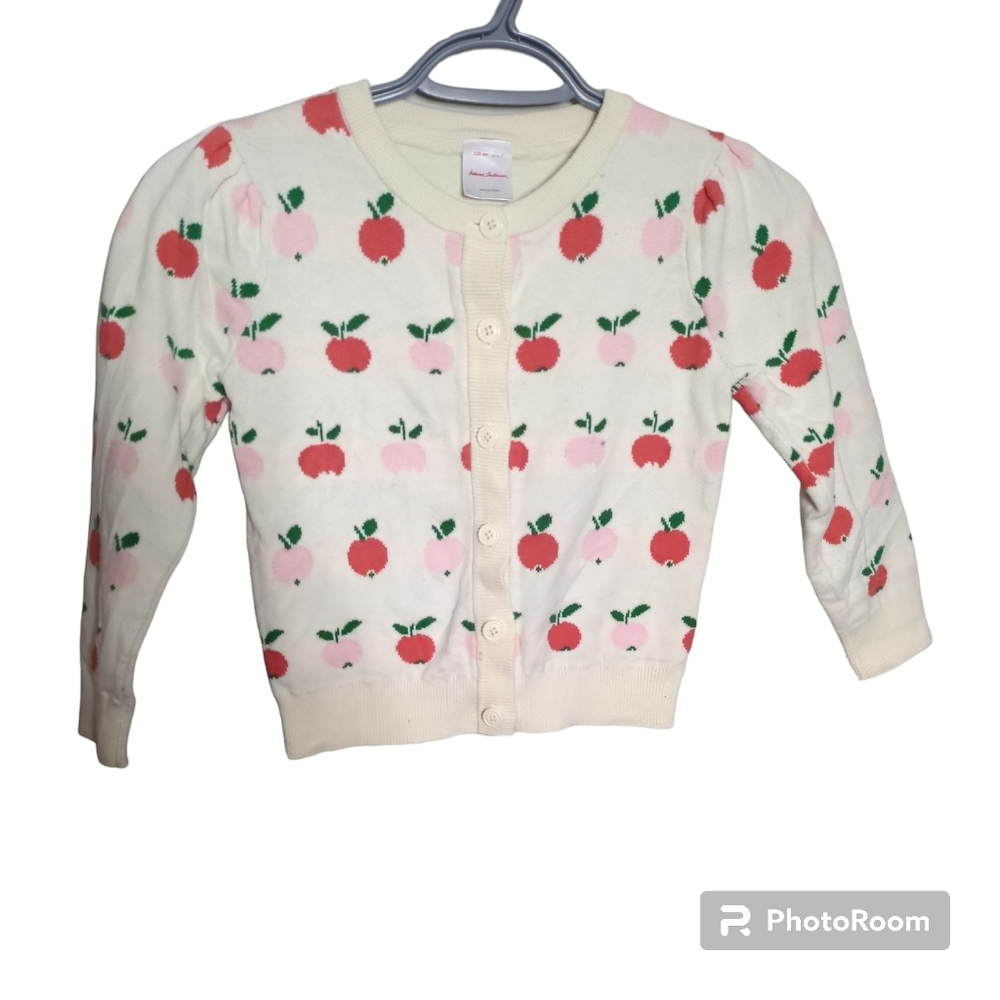 Hanna Andersson Button Down Apple Cardigan Size 120 cm (US 6/7)